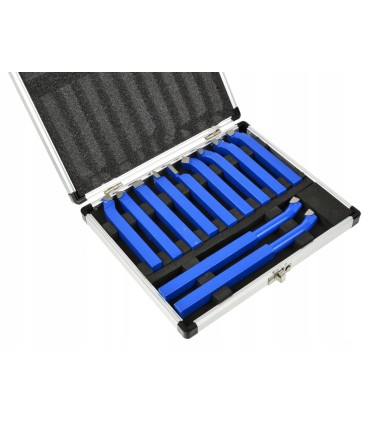 Komplet noży tokarskich 11szt. 10x10mm