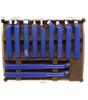 Komplet noży tokarskich 11szt. 12x12mm