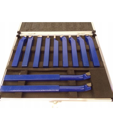 Komplet noży tokarskich 11szt. 12x12mm