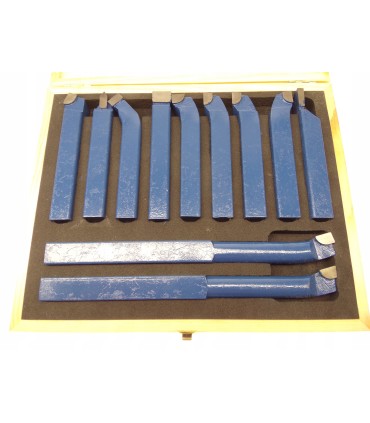 Komplet noży tokarskich 11szt. 16x16mm