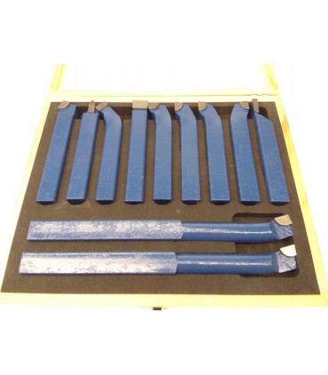 Komplet noży tokarskich 11szt. 16x16mm