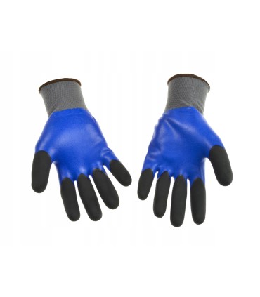 Rękawice robocze ochronne wzmocnione palce r.10 lateks piankowy