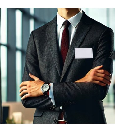 Identyfikator z klipsem i agrafką 90x56mm 