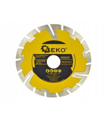 Tarcza diam.125mm głębokie cięcie GEKO