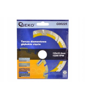 Tarcza diam.125mm głębokie cięcie GEKO