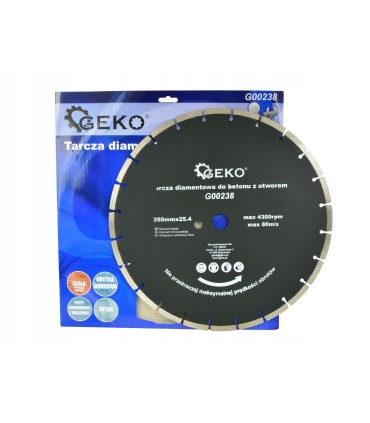 Tarcza diamentowa do betonu 350mmx25,4mm z dodatk. otworem