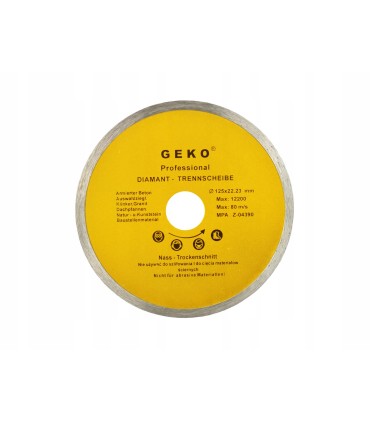 Tarcza diam.125mm Pełna GEKO PROFI