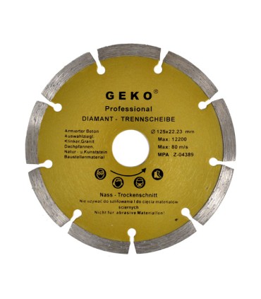 Tarcza diam.115mm segment.GEKO PROFI