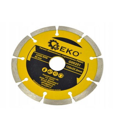 Tarcza diam.125mm segment.GEKO PROFI