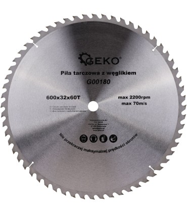 Tarcza do drewna 600x32x60T