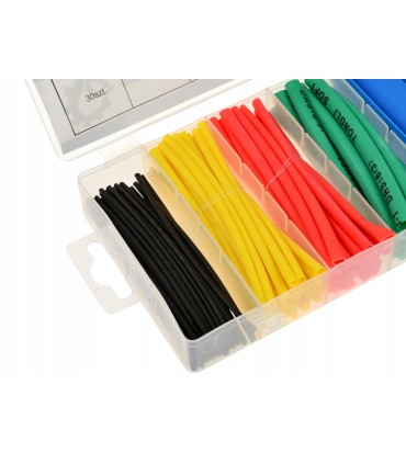 Zestaw rurek termokurczliwych kolorowych 100szt.