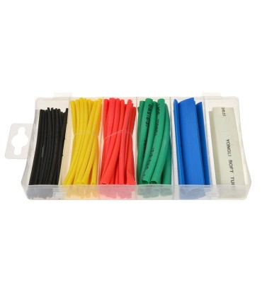 Zestaw rurek termokurczliwych kolorowych 100szt.