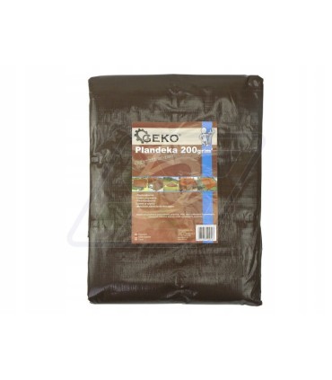 Plandeka 6x12m extra gruba/brązowa 200G