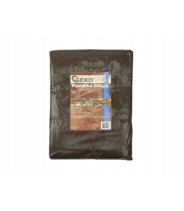 Plandeka 10x10m extra gruba/brązowa 200G