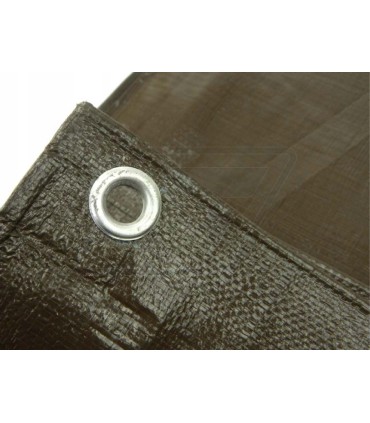 Plandeka 10x12m extra gruba/brązowa 200G