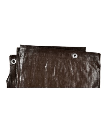 Plandeka 10x12m extra gruba/brązowa 200G
