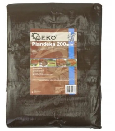 Plandeka 10x15m extra gruba/brązowa 200G