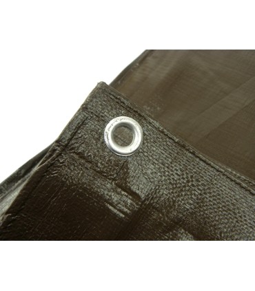 Plandeka 12x18m extra gruba/brązowa 200G