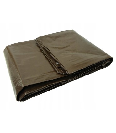 Plandeka 15x16m extra gruba/brązowa 200G