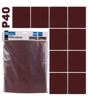 Płótno ścierne – arkusz 230x280mm P40