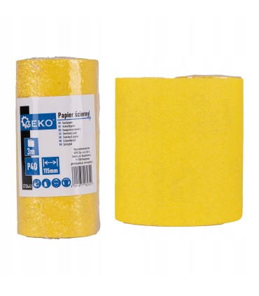 Papier ścierny – rolka 115mm x 3m P40