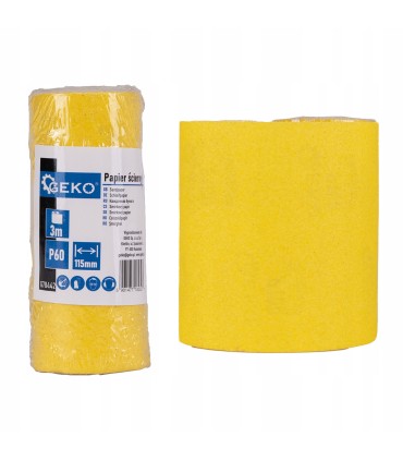 Papier ścierny – rolka 115mm x 3m P60