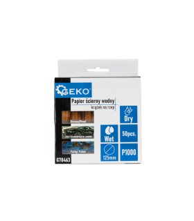 Papier ścierny wodny – krążek na rzep 125mm P1000