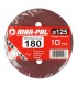 Papier ścierny na dysk 125mm P180,krążki 8 otworów