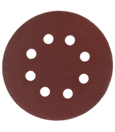 Papier ścierny na dysk 125mm P180,krążki 8 otworów