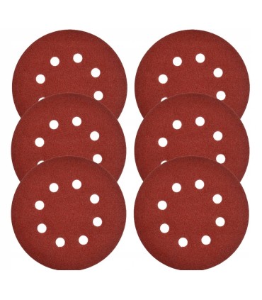 Papier ścierny na dysk 125mm P180,krążki 8 otworów