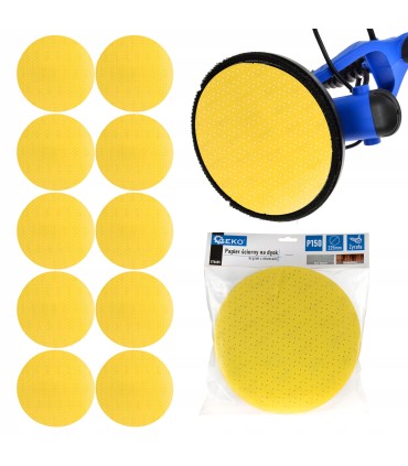 Papier ścierny na dysk – krążek z otworami 225mm P150 /żyrafa