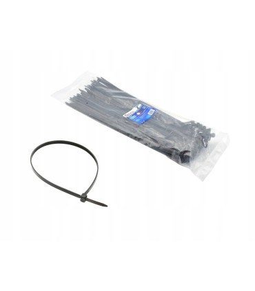 Opaski zaciskowe nylonowe czarne 100x2.5mm UV 100szt.
