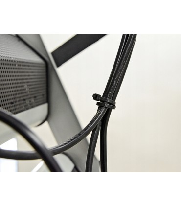 Opaski zaciskowe nylonowe czarne 100x2.5mm UV 100szt.