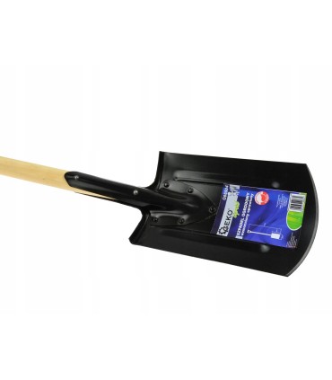 Szpadel ogrodowy wzmocniony oprawiony