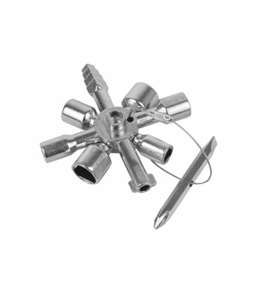 Uniwersalny klucz do szafek technicznych 10w1