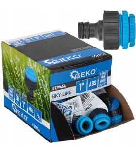 Przyłącze na kran 1" z redukcjami 3/4" i 1/2" SKY-LINE – kartonik wystawowy