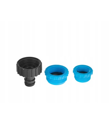 Przyłącze na kran 1" z redukcjami 3/4" i 1/2" SKY-LINE – kartonik wystawowy