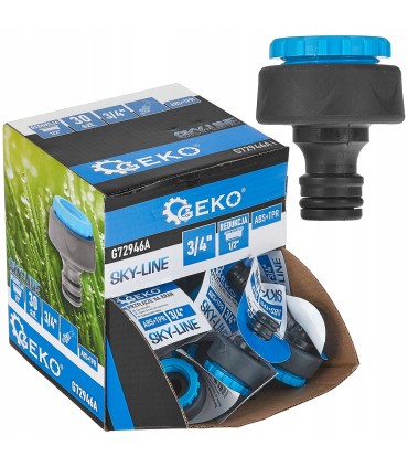 Przyłącze na kran 3/4" z redukcją 1/2" SKY-LINE – kartonik wystawowy
