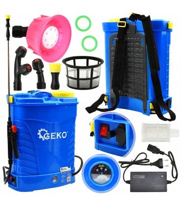 Opryskiwacz akumulatorowy plecakowy 16L Lekki Blue 12Ah