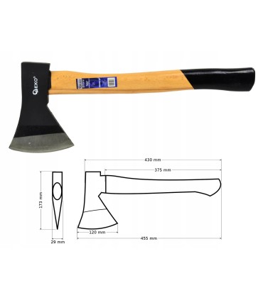 Siekiera PROFI 1000Gx18" (drewniany trzonek)