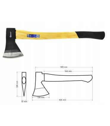 Siekiera PROFI 1250Gx24" (drewniany trzonek)