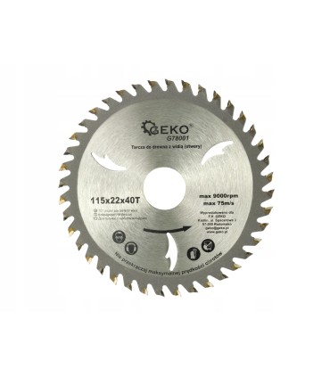 Tarcza do drewna 115x22x40T(otwory)