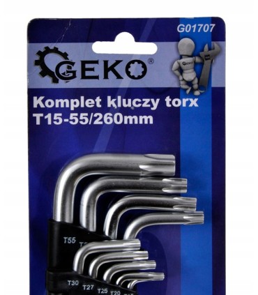 Kpl.kluczy torx T15-55/260mm