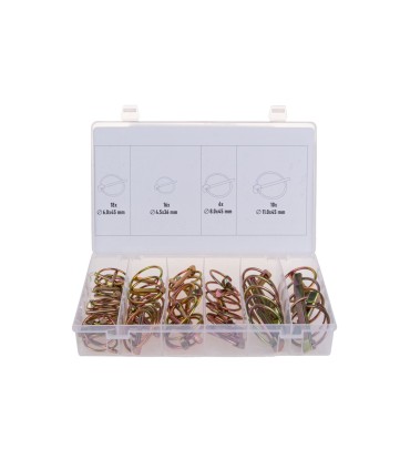 Zestaw zawleczek oczkowych do maszyn rolniczych 50el.