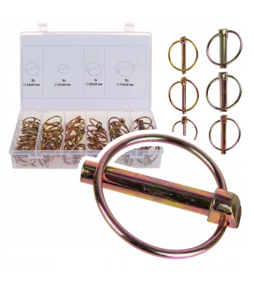 Zestaw zawleczek oczkowych do maszyn rolniczych 50el.