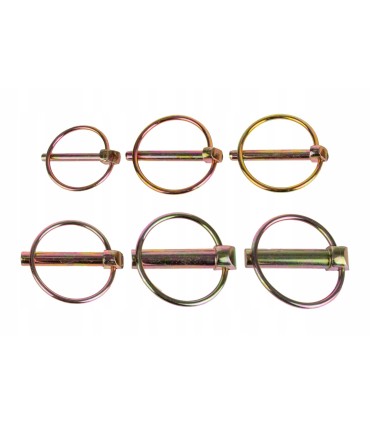 Zestaw zawleczek oczkowych do maszyn rolniczych 50el.