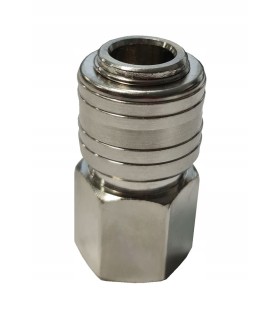 Szybkozłączka pneumatyczna typ żeński 1/4" gwint wewnętrzny (blister)