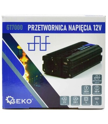 Przetwornica napięcia 12V/230V 250/500W