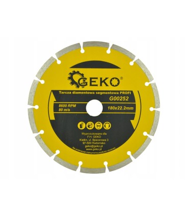 Tarcza diam.180mm segment.GEKO PROFI