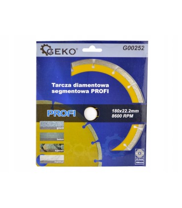 Tarcza diam.180mm segment.GEKO PROFI